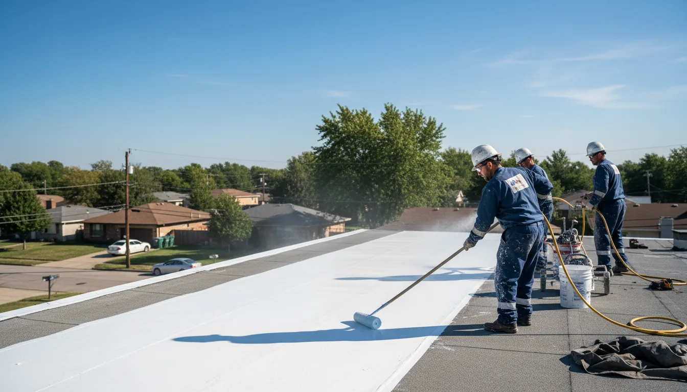 Commercial roof coating in Cordova, NC near me